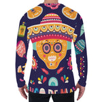 Mexican Skull Cinco de Mayo Print Men's Long Sleeve T-Shirt