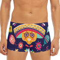 Mexican Skull Cinco de Mayo Print Men's Short Boxer Briefs