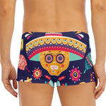Mexican Skull Cinco de Mayo Print Men's Short Boxer Briefs