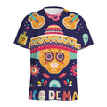 Mexican Skull Cinco de Mayo Print Men's Athletic T-Shirt