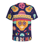 Mexican Skull Cinco de Mayo Print Men's Sports T-Shirt