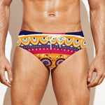 Mexican Skull Cinco de Mayo Print Men's Swim Briefs