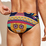 Mexican Skull Cinco de Mayo Print Men's Swim Briefs