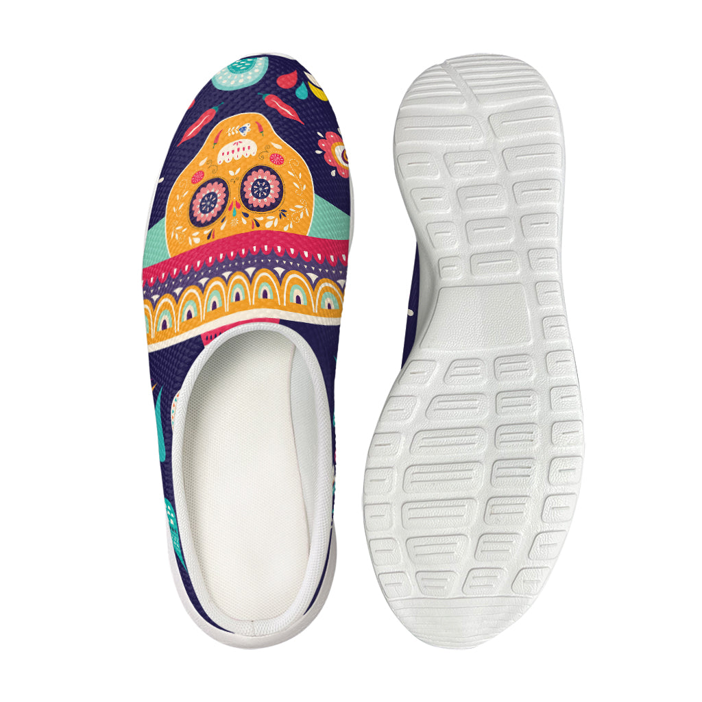 Mexican Skull Cinco de Mayo Print Mesh Casual Shoes