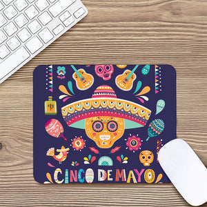 Mexican Skull Cinco de Mayo Print Mouse Pad