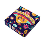 Mexican Skull Cinco de Mayo Print Outdoor Seat Cushion Cover
