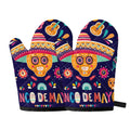 Mexican Skull Cinco de Mayo Print Oven Mitts