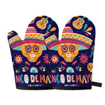 Mexican Skull Cinco de Mayo Print Oven Mitts