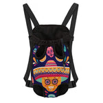 Mexican Skull Cinco de Mayo Print Pet Carrier Backpack