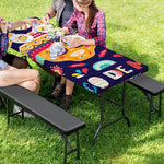 Mexican Skull Cinco de Mayo Print Picnic Table Cover