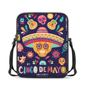 Mexican Skull Cinco de Mayo Print Rectangular Crossbody Bag