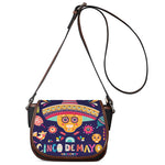 Mexican Skull Cinco de Mayo Print Saddle Bag