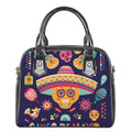 Mexican Skull Cinco de Mayo Print Shoulder Handbag