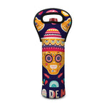 Mexican Skull Cinco de Mayo Print Single Neoprene Wine Tote