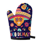 Mexican Skull Cinco de Mayo Print Single Oven Mitt
