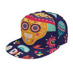 Mexican Skull Cinco de Mayo Print Snapback Cap