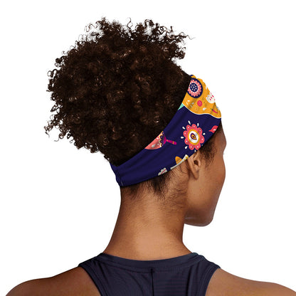 Mexican Skull Cinco de Mayo Print Sports Headband