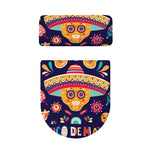 Mexican Skull Cinco de Mayo Print Toilet Lid And Tank Cover Set