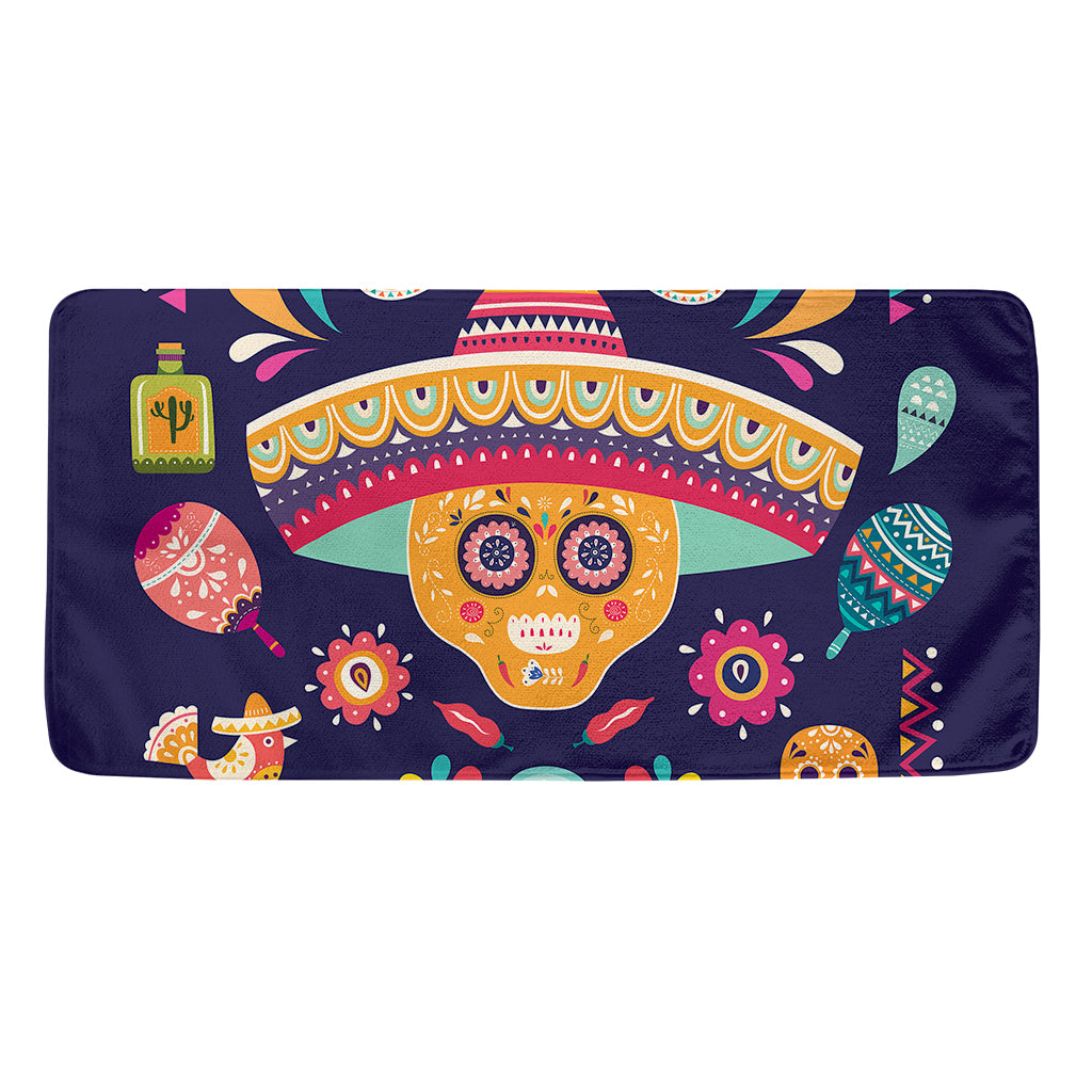 Mexican Skull Cinco de Mayo Print Towel