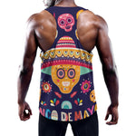 Mexican Skull Cinco de Mayo Print Training Tank Top