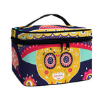 Mexican Skull Cinco de Mayo Print Travel Makeup Bag