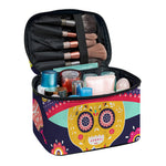 Mexican Skull Cinco de Mayo Print Travel Makeup Bag