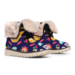 Mexican Skull Cinco de Mayo Print Winter Boots