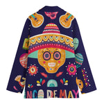 Mexican Skull Cinco de Mayo Print Women's Blazer