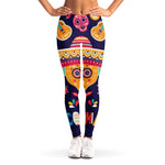 Mexican Skull Cinco de Mayo Print Women's Leggings