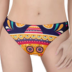 Mexican Skull Cinco de Mayo Print Women's Thong