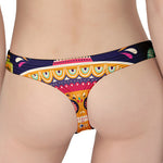 Mexican Skull Cinco de Mayo Print Women's Thong