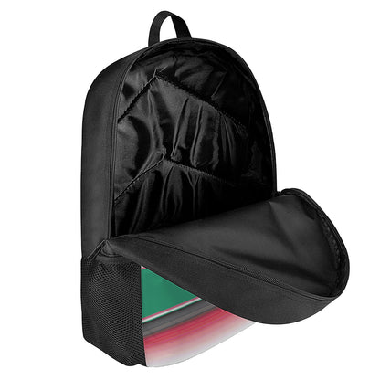 Mexican Striped Blanket Pattern Print 17 Inch Backpack