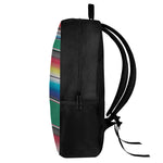 Mexican Striped Blanket Pattern Print 17 Inch Backpack