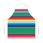 Mexican Striped Blanket Pattern Print Adjustable Apron