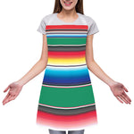 Mexican Striped Blanket Pattern Print Adjustable Apron