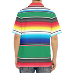 Mexican Striped Blanket Pattern Print Aloha Shirt