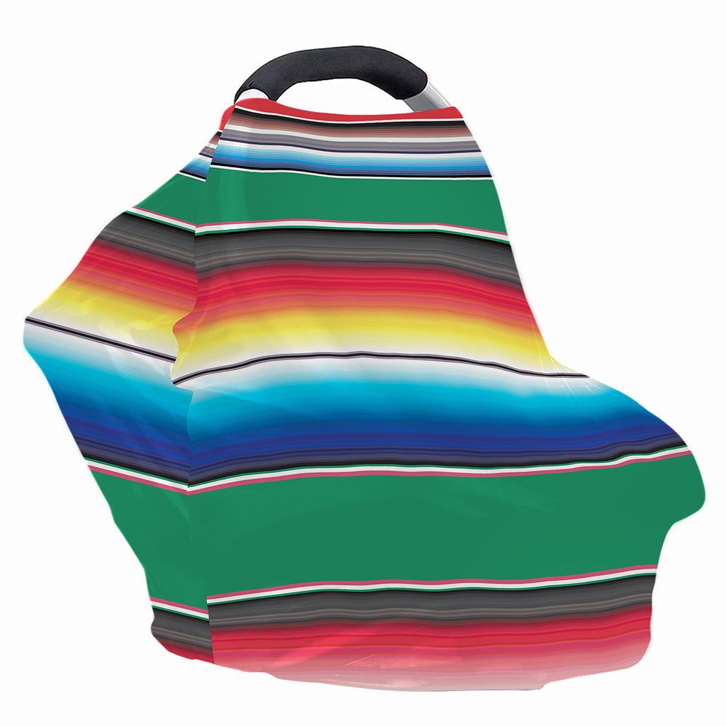 Mexican Striped Blanket Pattern Print Baby Seat Cover