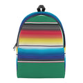 Mexican Striped Blanket Pattern Print School Backpack