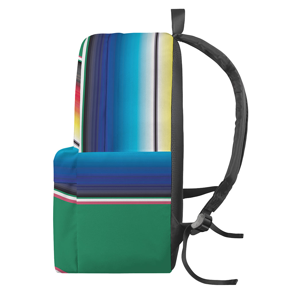 Mexican Striped Blanket Pattern Print Backpack