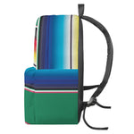 Mexican Striped Blanket Pattern Print Backpack
