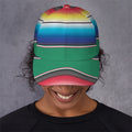 Mexican Striped Blanket Pattern Print Baseball Cap