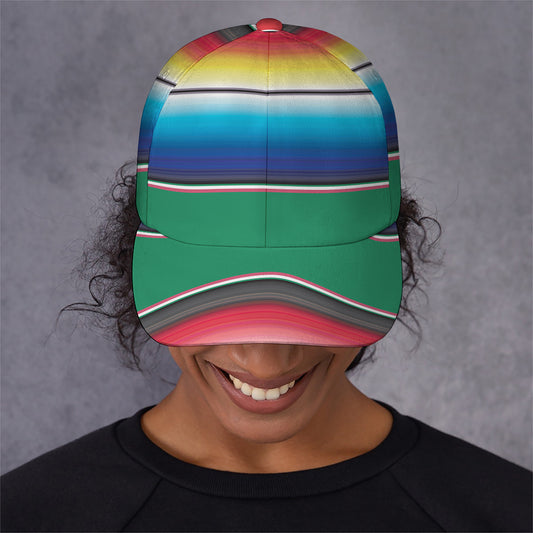 Mexican Striped Blanket Pattern Print Baseball Cap