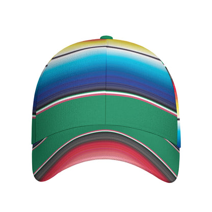 Mexican Striped Blanket Pattern Print Baseball Cap