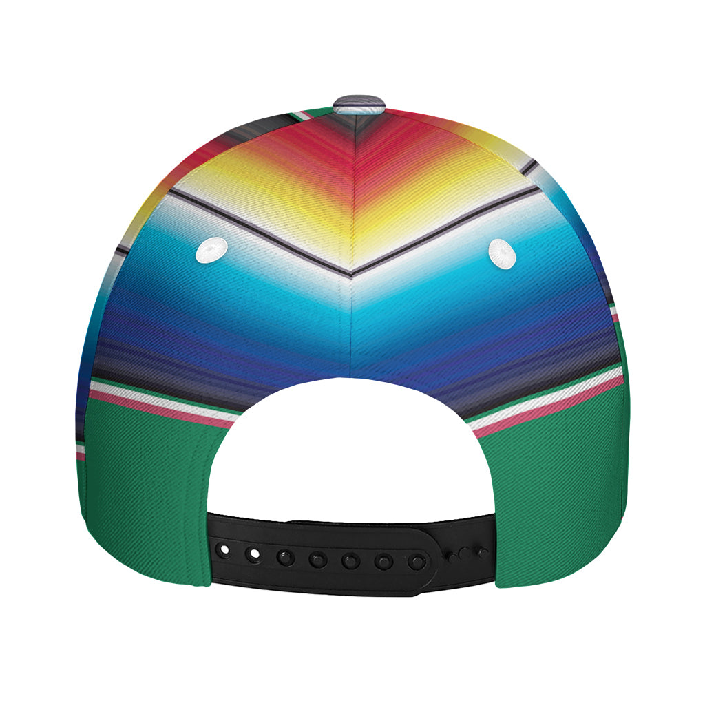 Mexican Striped Blanket Pattern Print Baseball Cap