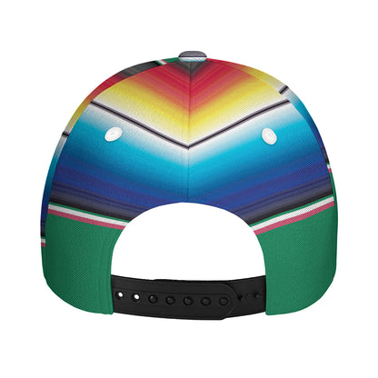 Mexican Striped Blanket Pattern Print Baseball Cap