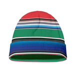 Mexican Striped Blanket Pattern Print Beanie