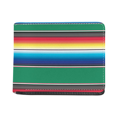 Mexican Striped Blanket Pattern Print Bifold Wallet