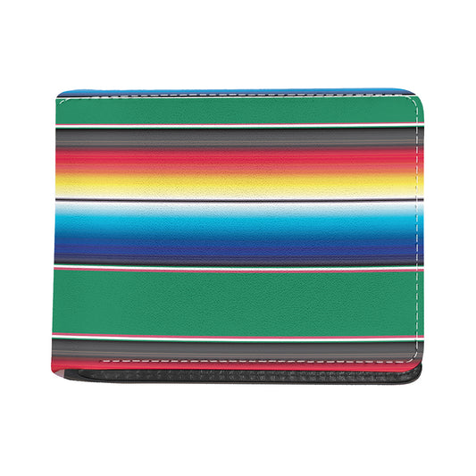 Mexican Striped Blanket Pattern Print Bifold Wallet