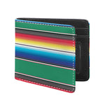 Mexican Striped Blanket Pattern Print Bifold Wallet