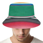 Mexican Striped Blanket Pattern Print Bucket Hat